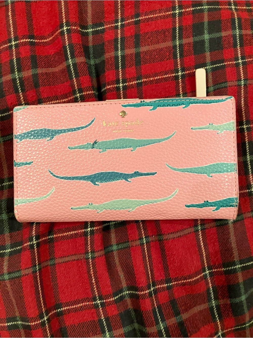 Kate Spade See you later alligator 🐊 slim wallet